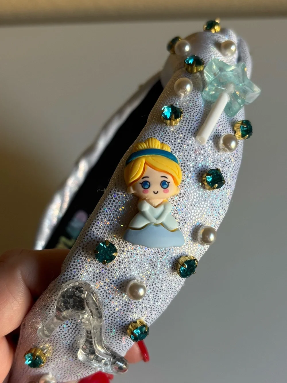 Poppyland Blue and Silver Sparkle Princess Headband